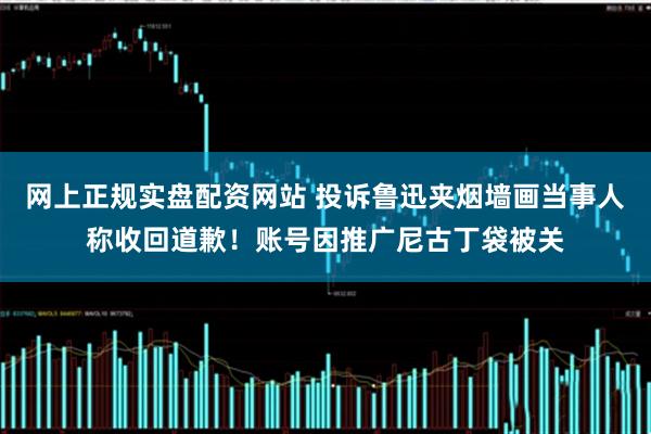 网上正规实盘配资网站 投诉鲁迅夹烟墙画当事人称收回道歉！账号因推广尼古丁袋被关