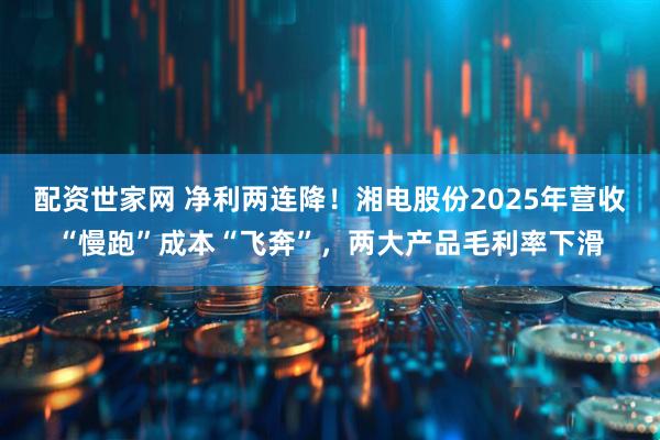 配资世家网 净利两连降！湘电股份2025年营收“慢跑”成本“飞奔”，两大产品毛利率下滑